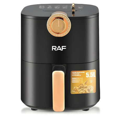 Безмасляна фритюрниця для запікання RAF R5218 5,5л 2000Вт Чорна - Фото 3 Безмасляна фритюрниця для запікання RAF R5218 5,5л 2000Вт Чорна - зображення 3