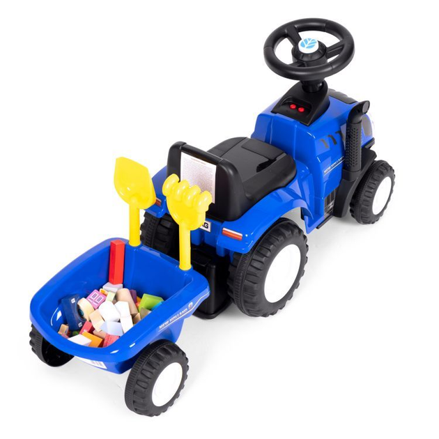 Jeździk traktor Multistore New Holland 658T Niebieski (5905817003129) - obraz 4