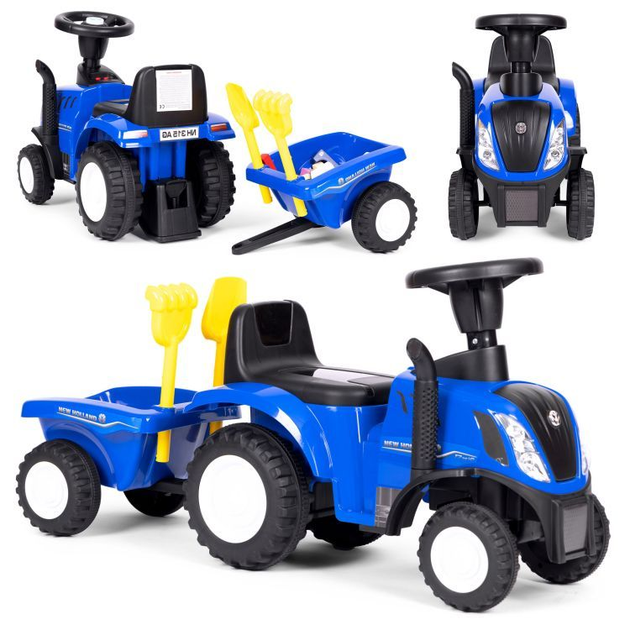 Jeździk traktor Multistore New Holland 658T Niebieski (5905817003129) - obraz 8