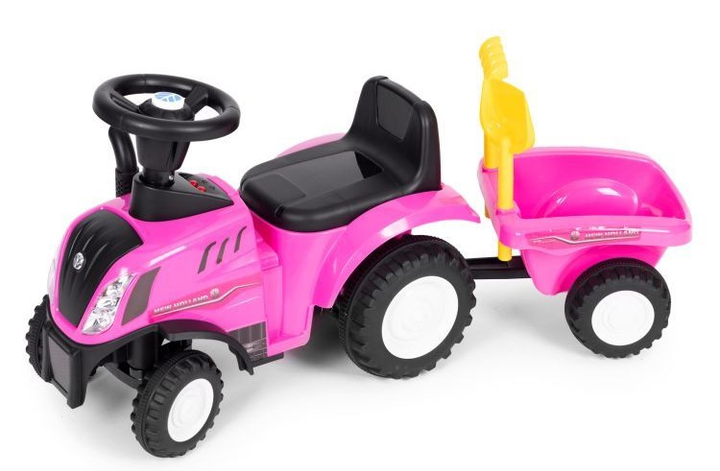 Jeździk traktor Multistore New Holland 658T Różowy (5905817003112) - obraz 3