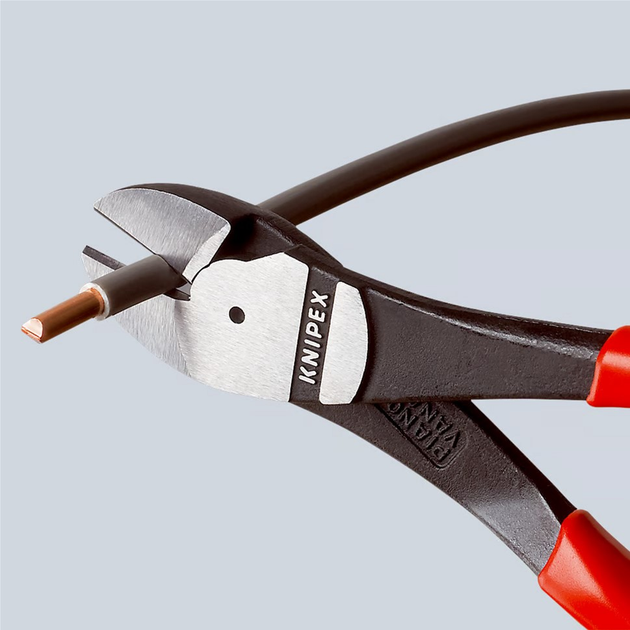 Szczypce tnące boczne Knipex o zwiększonym przełożeniu 180 mm (74 01 180) - obraz 4