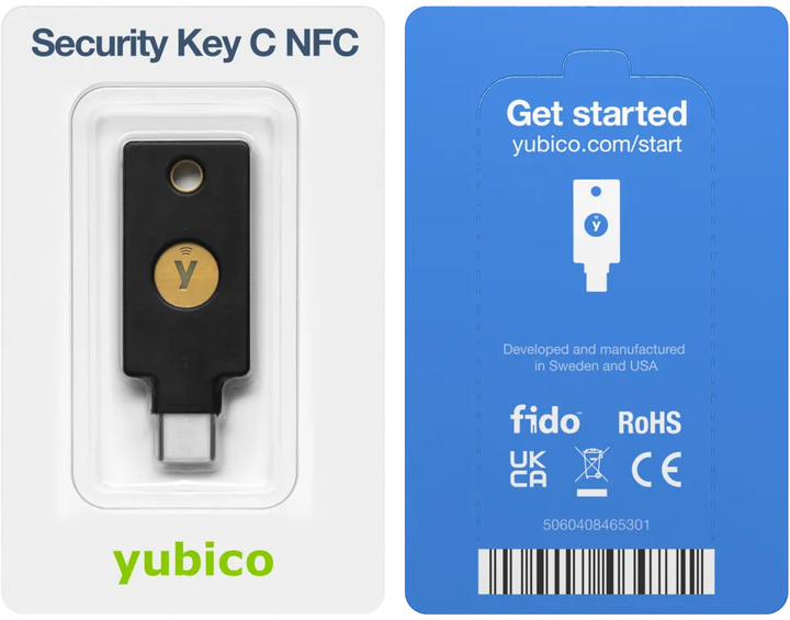 Klucz bezpieczeństwa Yubico Security Key C NFC Black (5060408465301) - obraz 4