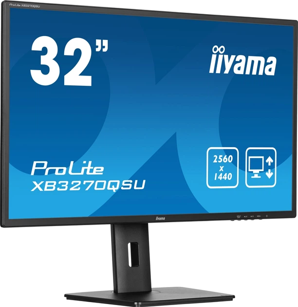 Монітор 31.5" Iiyama ProLite X3270QSU-B1 Black - зображення 2