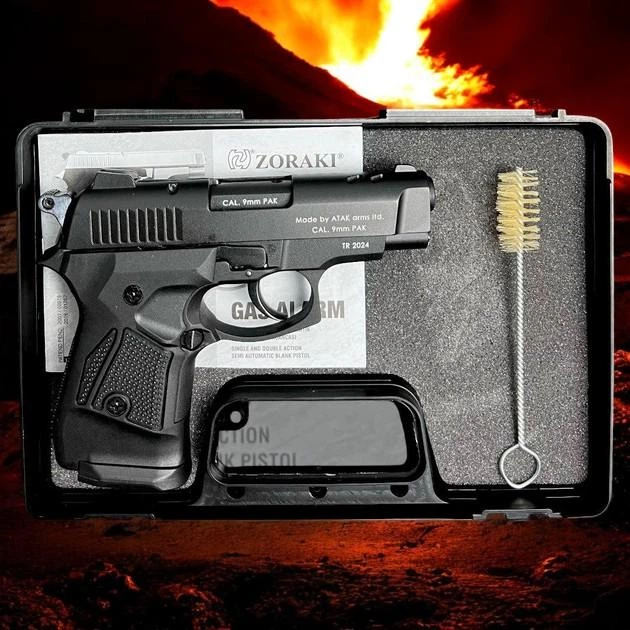 Шумовой стартовый пистолет Stalker 2914-UK Black +20 шт холостых