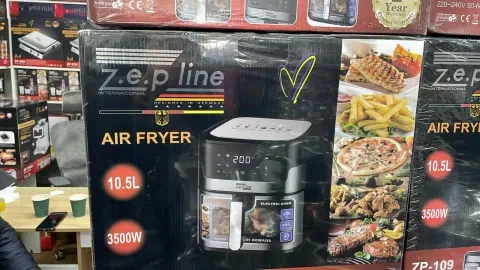 Фритюрница без масла Zepline ZP-109 3500W сенсорная аэрофритюрница мультипечь безмасляная с таймером 10,5л - изображение 4