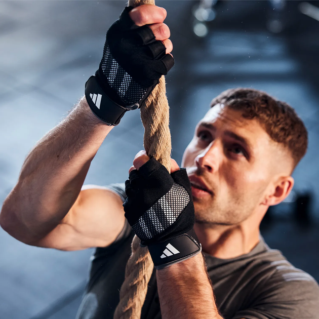 Перчатки для фитнеса Adidas Performance Training Gloves р. L (ADGB-15013GR) Black/Grey - изображение 8