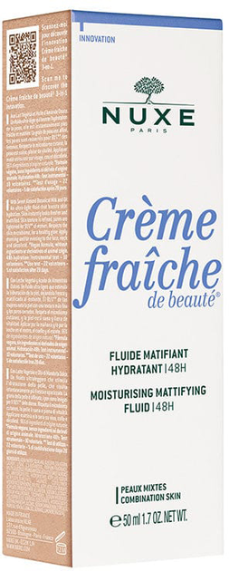 Krem-fluid do twarzy Nuxe Creme Fraiche de Beaute Moisturizing Mattifying 50 ml (3264680027932) - obraz 3