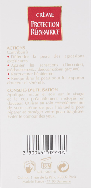 Krem do twarzy Guinot Protection Reparatrice Hydrating and Repairing 50 ml (3500465027705) - obraz 3