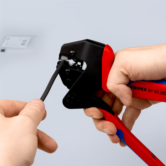 Szczypce do zagniatania Knipex Crimp System 200 mm z kufrem (97 43 200) - obraz 8