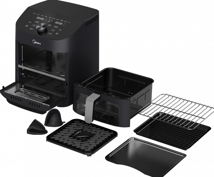 Мультипіч аерогриль. Midea MF-CY110A двозонна 11 літрів - Фото 6 Мультипіч аерогриль. Midea MF-CY110A двозонна 11 літрів - изображение 6