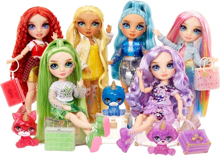 Лялька Rainbow High Rainbow Shimmers with Slime Fashion Doll Violet Фіолетова (122425) (0035051122425) - зображення 8
