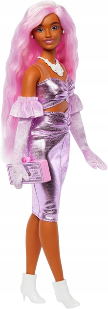 Lalka Mattel Barbie Fashionista Deluxe Style Pink Hair HYV25 (0194735255979) - obraz 3