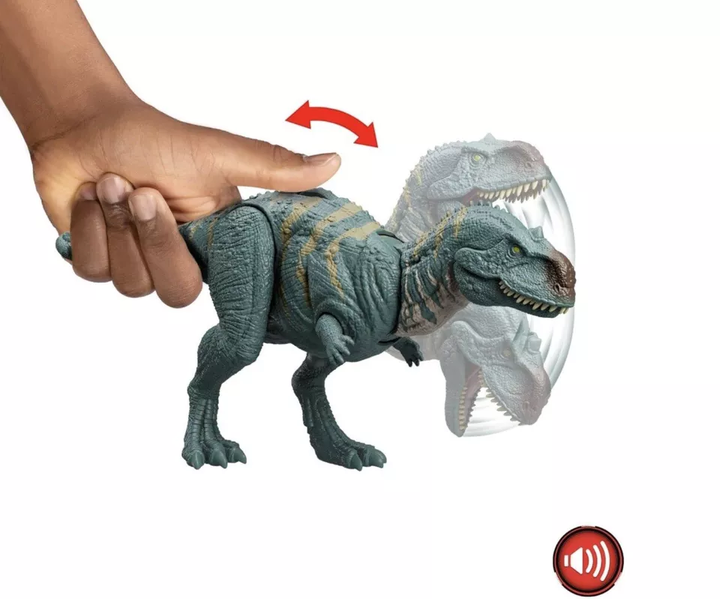 Динозавр Майюнгазавр зі звуком Світ юрського періоду Jurassic World Chaos Theory Wild Roar Majungasaurus Dinosaur Mattel (HTK76) - зображення 6