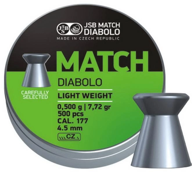 Свинцеві кулі JSB Match Diabolo Light 0.5 г 500 шт. (000006-500) - зображення 1