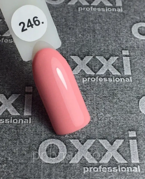 Гель-лак Oxxi Professional №246 (светлый кораллово-розовый, эмаль), 10мл - изображение 2