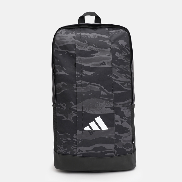 Акція на Рюкзак спортивний 18.5 л вміщує формат А4 Adidas Lin Camo Bpk IM7862 Grefiv/Gresix/White від Rozetka