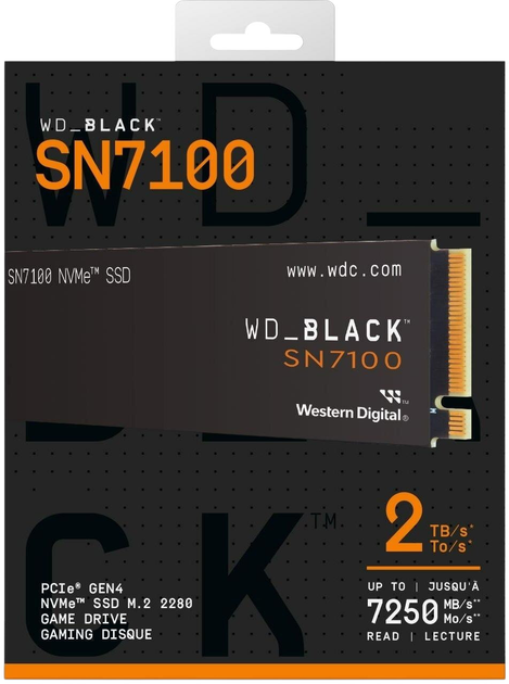 Dysk SSD Western Digital WD_BLACK SN7100 NVMe 2TB TLC 3D NAND (WDS200T4X0E) - obraz 3