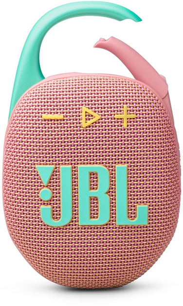 Портативная колонка JBL Clip 5 Pink (JBLCLIP5PINK) - Фото 1 Портативная колонка JBL Clip 5 Pink (JBLCLIP5PINK) - изображение 1
