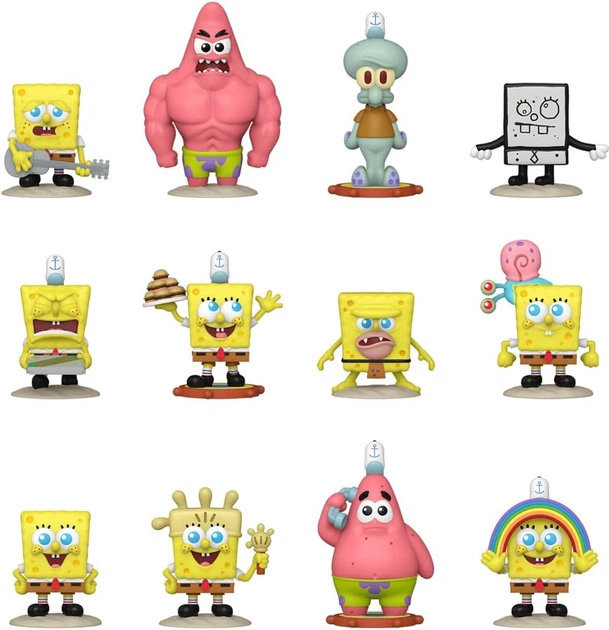 Набір фігурок Funko Mystery Mini Sponge Bob 25-річчя Губки Боба 12 шт 76102 (889698761024) - зображення 3