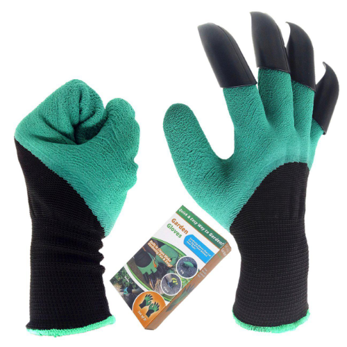 Садовые перчатки Garden Genie Gloves S с когтями черно-бирюзовые (57404 PD) - изображение 5