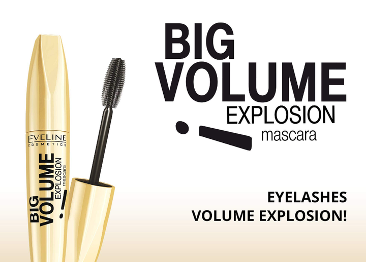 Тушь для ресниц объемная Eveline Cosmetics Eveline Big Volume Explosion, 11 мл - изображение 3