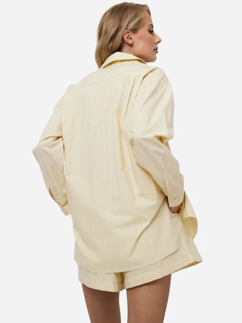 Піжама (шорти + кофта) жіноча бововняна Aruelle Limonella L Світло-жовта (5906817400628) - зображення 2