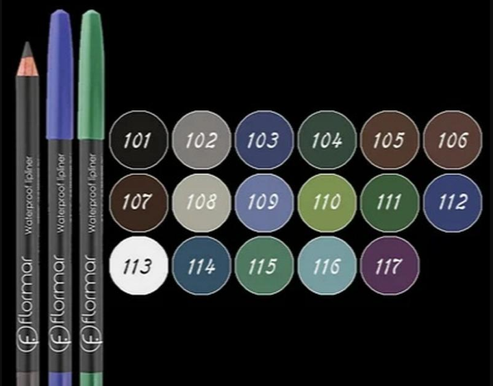 Водостойкий карандаш для глаз Flormar Waterproof Eyeliner № 116 Ice Blue (Голубой) - Фото 7 Водостойкий карандаш для глаз Flormar Waterproof Eyeliner № 116 Ice Blue (Голубой) - изображение 7