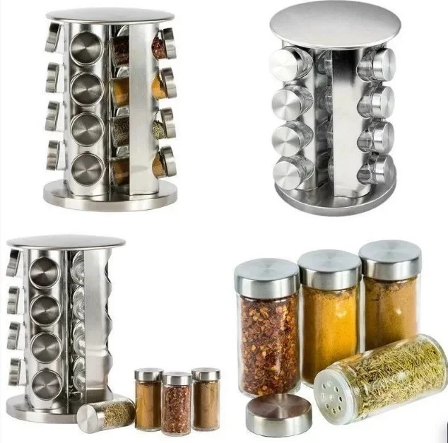 Набор для специй Spice carousel, 16 емкостей (баночек) и Подставка для специй - изображение 2