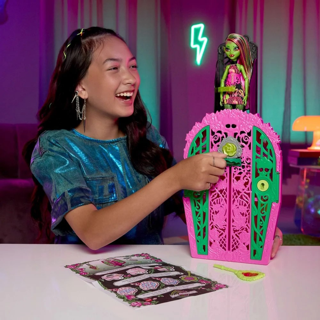 Лялька Mattel Monster High Skulltimate Secrets Garden Mysteries Venus McFlytrap HYT75 (0194735255405) - зображення 7