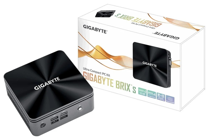 Комп'ютер Gigabyte BRIX Barebone Black (GB-BRi3H-10110) - зображення 6