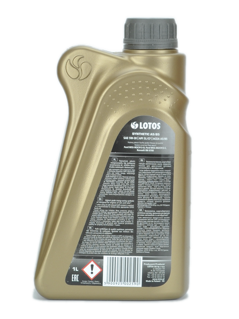 Масло моторное Lotos SYNTHETIC A5/B5 5W-30 1 л (WF-K104E20-0H0) - Фото 2 Масло моторное Lotos SYNTHETIC A5/B5 5W-30 1 л (WF-K104E20-0H0) - изображение 2