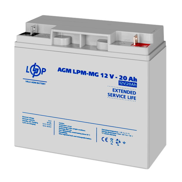 Аккумулятор мультигелевый AGM LPM-MG 12V - 20 Ah для Mercedes - изображение 3