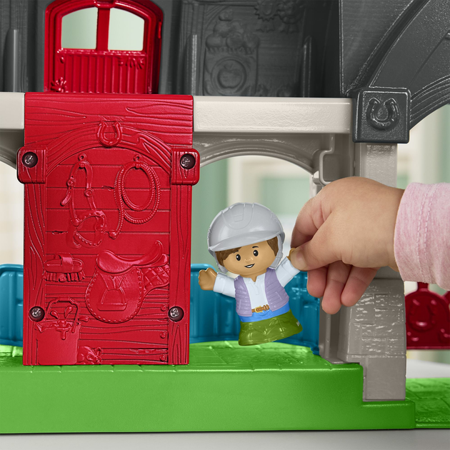 Zestaw do zabawy Fisher-Price Little People Stajnia Przyjazne Koniki HWR84 (0194735219551) - obraz 3
