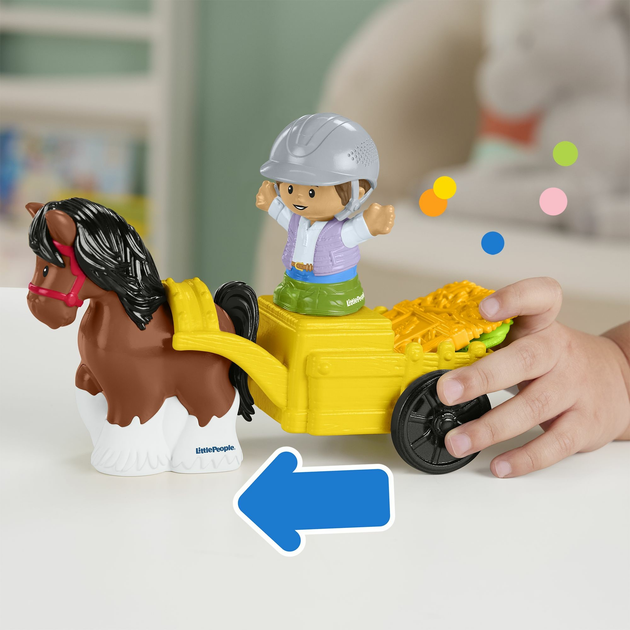 Zestaw do zabawy Fisher-Price Little People Stajnia Przyjazne Koniki HWR84 (0194735219551) - obraz 6