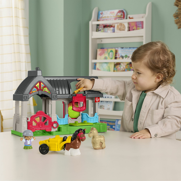 Zestaw do zabawy Fisher-Price Little People Stajnia Przyjazne Koniki HWR84 (0194735219551) - obraz 12