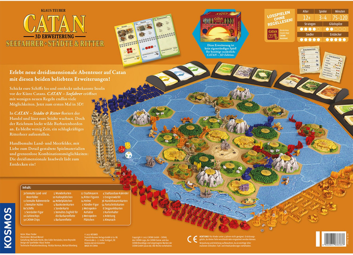 Kości do gry Kosmos Catan 3D Żeglarze i Miasta i Rycerze (4002051683337) - obraz 3
