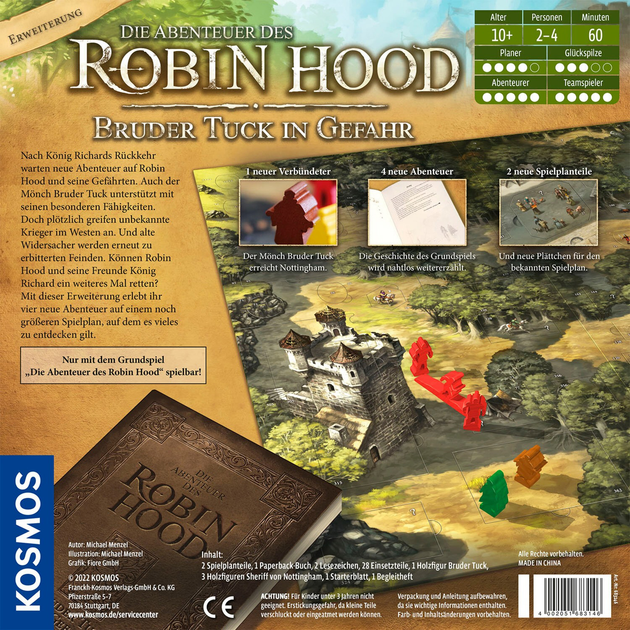 Kości do gry Kosmos Przygody Robin Hood Brat Tuck w niebezpieczeństwie (4002051683146) - obraz 5