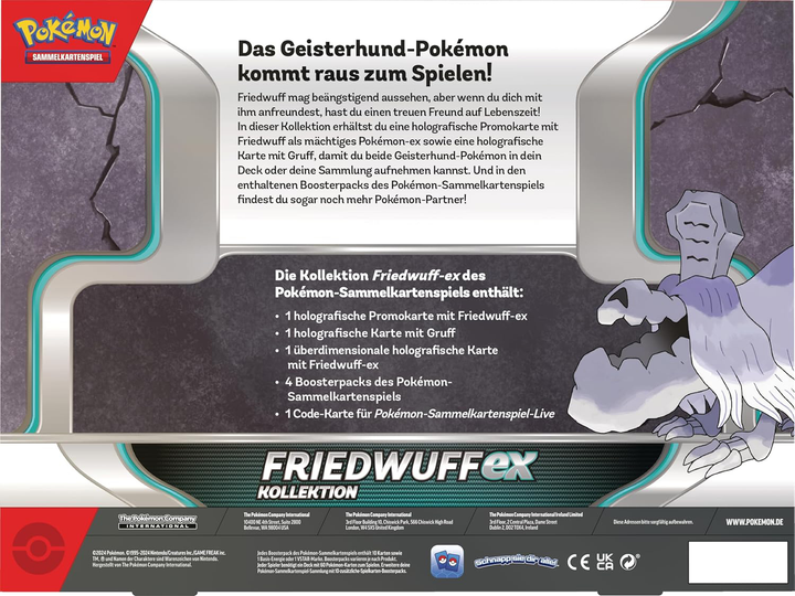 Zestaw kart Amigo Pokemon Trading Card Game Friedwuff ex kolekcja (820650459047) - obraz 3