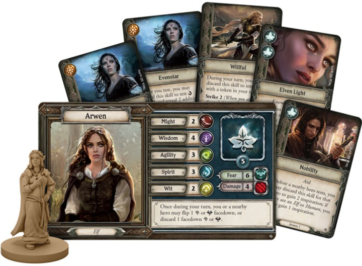 Гральні кістки Asmodee Lord of the Rings Journey через Middle-earth Dark Paths (4015566028869) - зображення 5