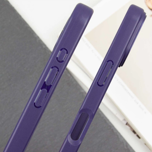 Чехол Epik Transparent + Colour 1,5mm для Apple iPhone 16 (6.1") Purple - Фото 4 Чехол Epik Transparent + Colour 1,5mm для Apple iPhone 16 (6.1") Purple - изображение 4