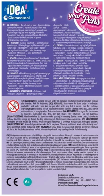Zestaw kreatywnych długopisów Clementoni IDEA Mini Factory Najlepsi Przyjaciele 3 sztuki (8005125181629) - obraz 6