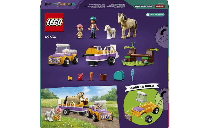 Конструктор Lego Friends Прицеп для лошади и пони, 105 деталей 42634 - Фото 9 Конструктор Lego Friends Прицеп для лошади и пони, 105 деталей 42634 - изображение 9
