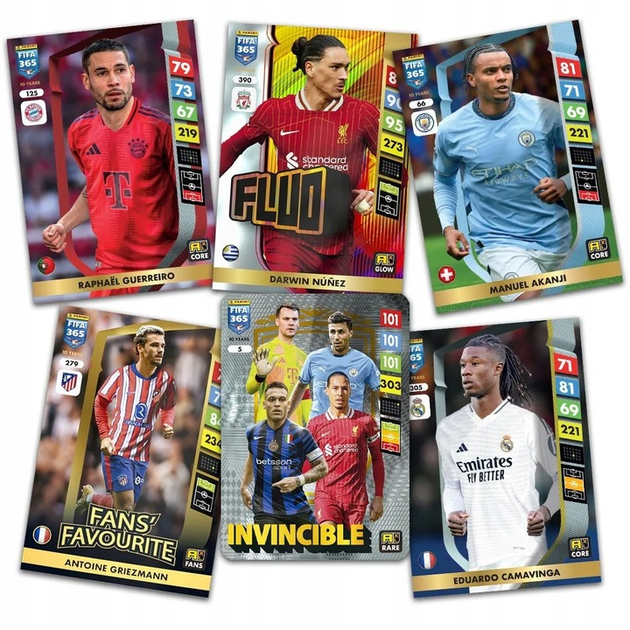 Набір колекційних карток Panini Mini Collector's Box Fifa 365 Adrenalyn Xl 2025 (8051708014730) - зображення 6