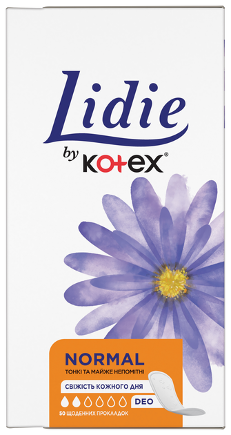 Щоденні гігієнічні прокладки Lidie by Kotex Deo 50 шт (5029053540214) - зображення 2