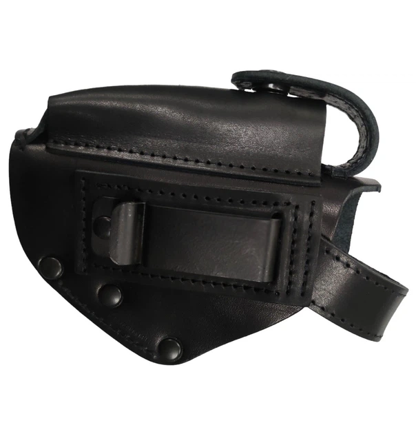 Поясная кобура Пеламе ДОТ из натуральной кожи на скобе для ПМ BLACK - изображение 4