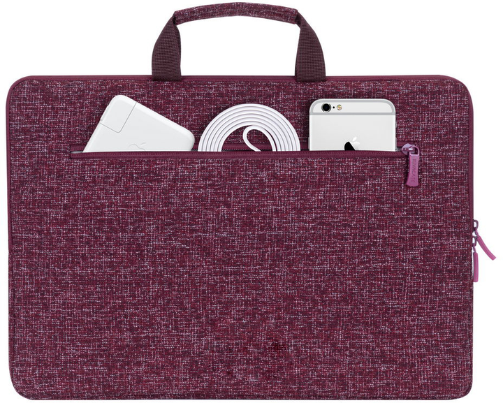 Чохол для ноутбука RIVACASE Anvik 7913 13.3-14" Burgundy Red (RC7913_RD) - зображення 4