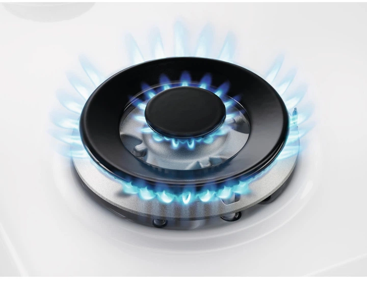 Варильна поверхня газова Electrolux KGG64362W (загартоване скло, чавунні решітки, турбо-конф.) 258293 - изображение 3