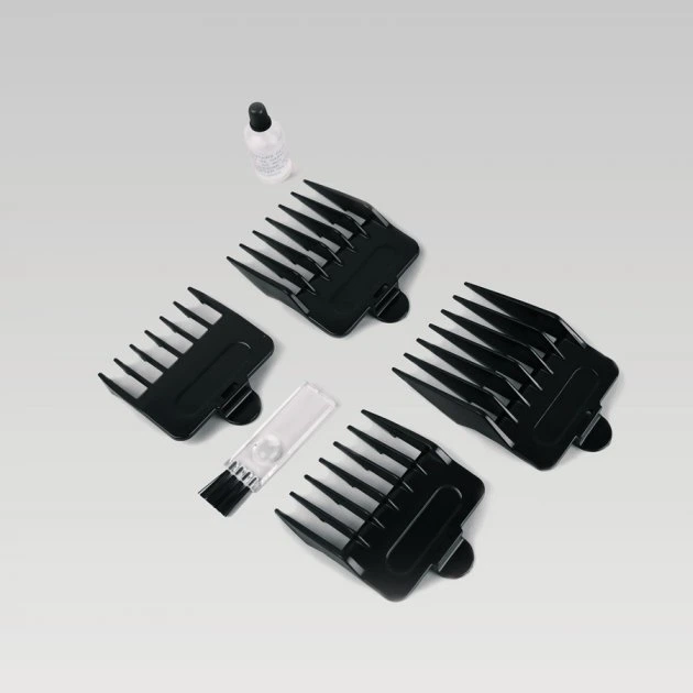 Машинка для стрижки волос Maestro MR-656-S Pro Зеленый + Щеточка для чистки - изображение 5
