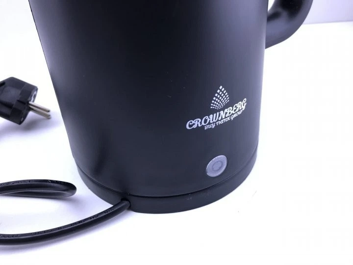 Электрочайник дисковый из нержавеющей стали 1.8л 1800Вт Crownberg CB-2845 Pro Черный - изображение 4