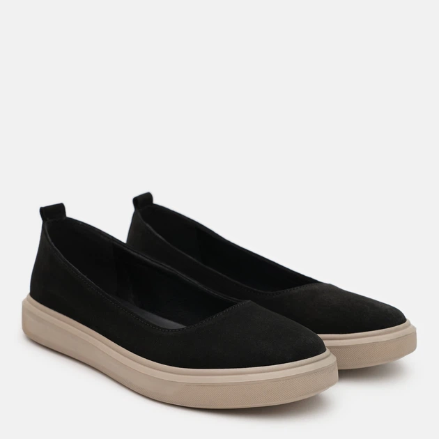 Женские балетки замшевые PARADIZE SHOES TB-101 37 23.7 см Черные (ROZ6501060362) - Фото 3 Женские балетки замшевые PARADIZE SHOES TB-101 37 23.7 см Черные (ROZ6501060362) - изображение 3